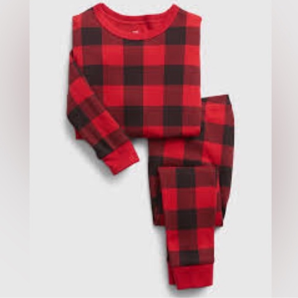 GAP Kids Organic Cotton Buffalo Check Pyjama Set